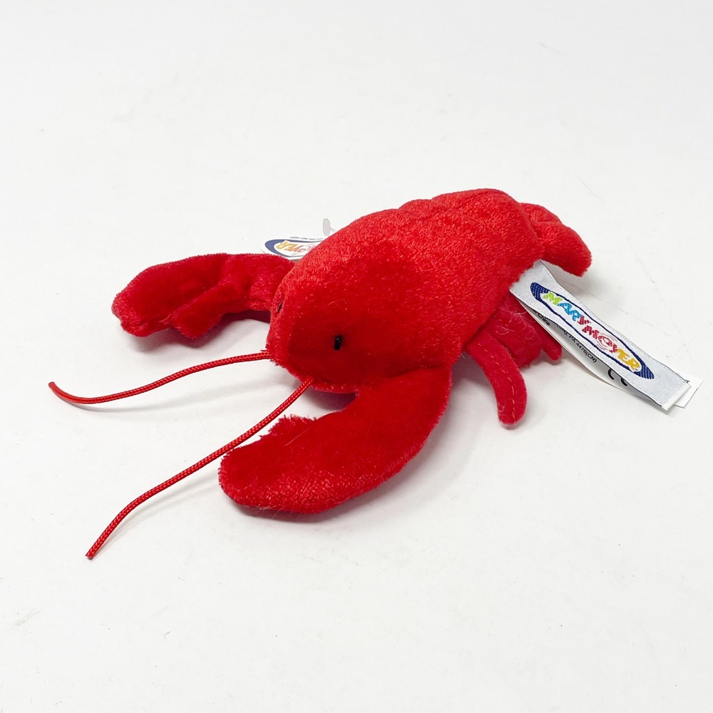 Mary Meyer Lobster Plush Small Red Excellent with Tag Bean Bag Stuffed Animal
